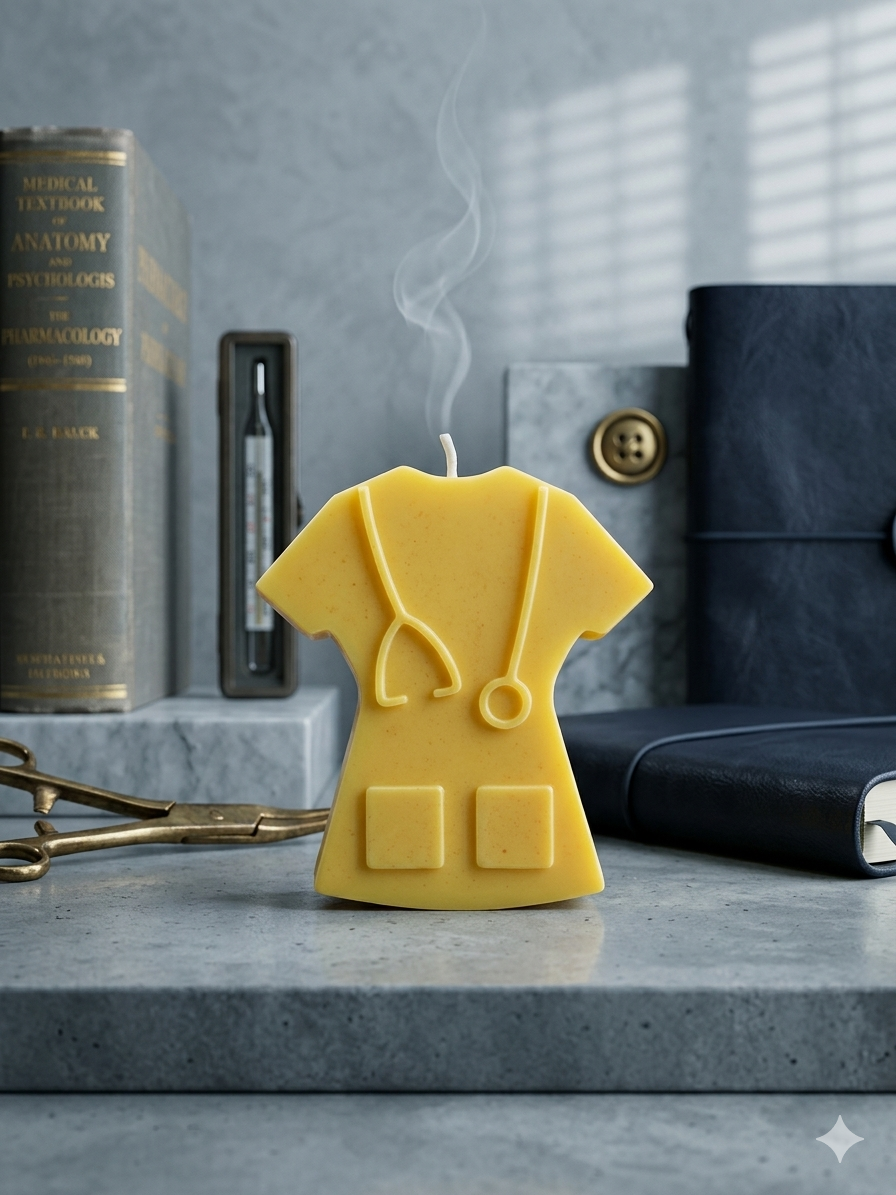 Nurse Scrubs Candle