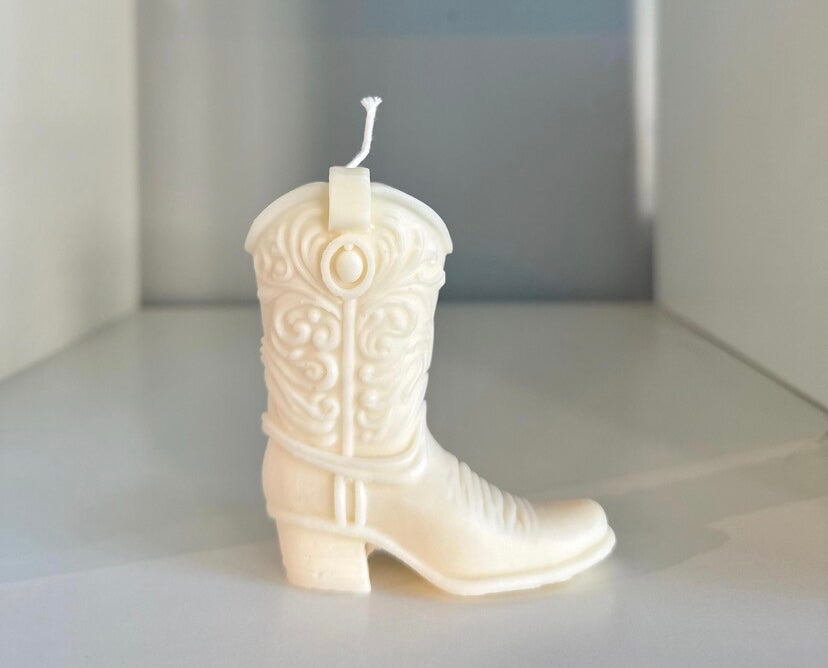 Cowboy Boot Candle